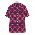 Cute Crab Pattern Print Hawaiian Shirt