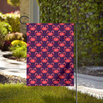 Cute Crab Pattern Print House Flag