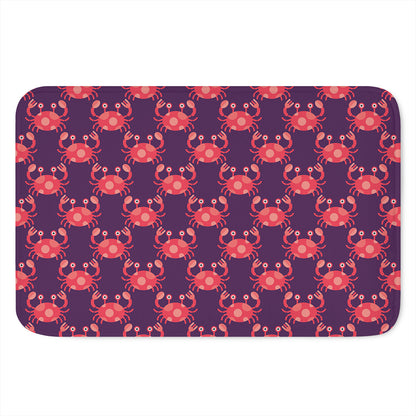Cute Crab Pattern Print Indoor Door Mat