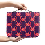 Cute Crab Pattern Print Leather Bible Cover