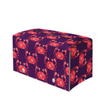 Cute Crab Pattern Print Leather Tissue Box Cover