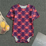 Cute Crab Pattern Print Men's Bodysuit