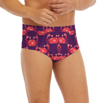 Cute Crab Pattern Print Men's Briefs