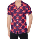 Cute Crab Pattern Print Men's Shirt