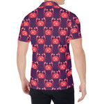 Cute Crab Pattern Print Men's Shirt