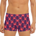 Cute Crab Pattern Print Men's Short Boxer Briefs