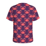 Cute Crab Pattern Print Men's Sports T-Shirt