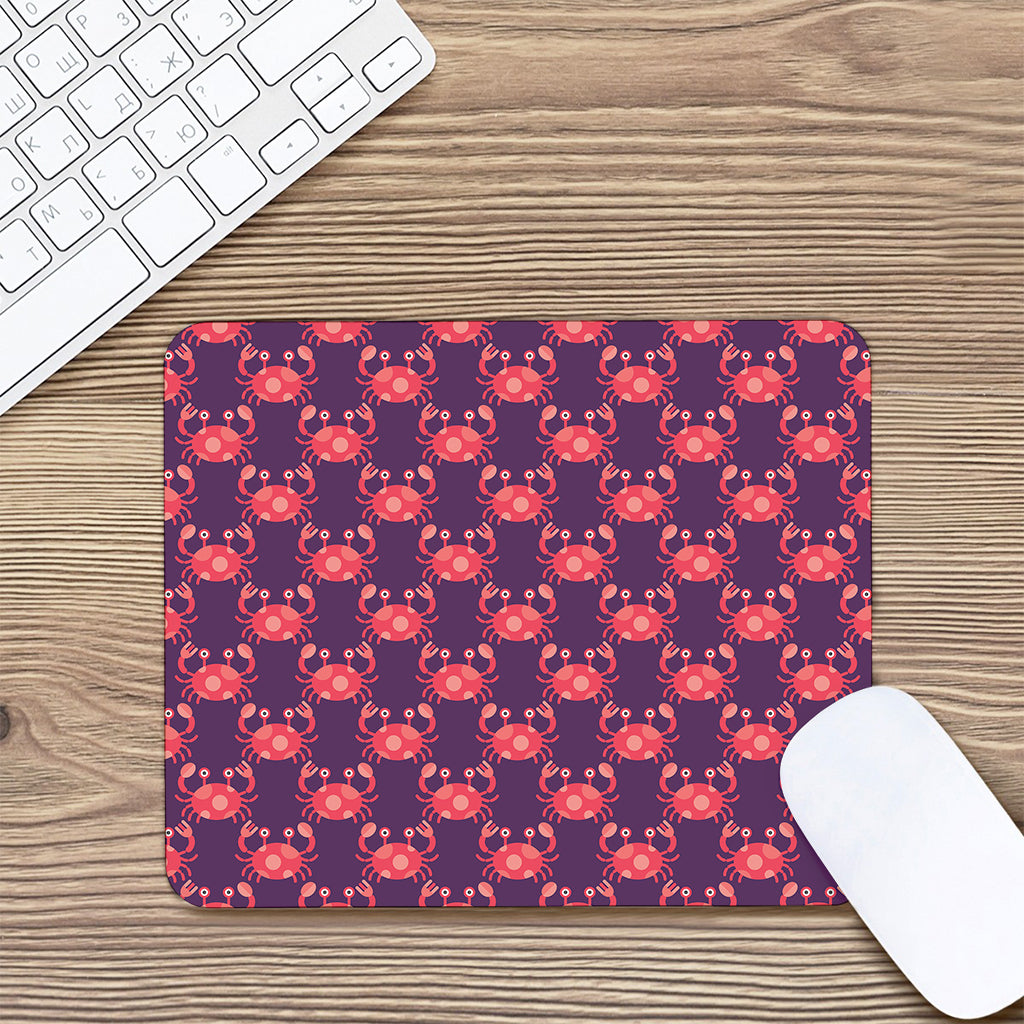 Cute Crab Pattern Print Mouse Pad