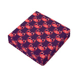 Cute Crab Pattern Print Outdoor Seat Cushion Cover