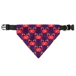 Cute Crab Pattern Print Over The Collar Dog Bandana