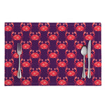 Cute Crab Pattern Print Placemat