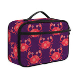 Cute Crab Pattern Print Portable Lunch Bag