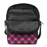 Cute Crab Pattern Print Rectangular Crossbody Bag