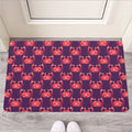 Cute Crab Pattern Print Rubber Doormat