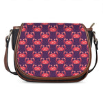 Cute Crab Pattern Print Saddle Bag