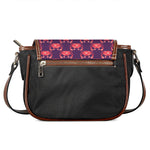 Cute Crab Pattern Print Saddle Bag