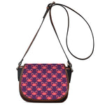 Cute Crab Pattern Print Saddle Bag