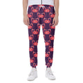 Cute Crab Pattern Print Joggers