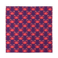 Cute Crab Pattern Print Silk Bandana