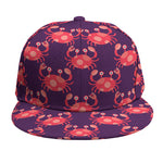 Cute Crab Pattern Print Snapback Cap