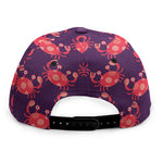 Cute Crab Pattern Print Snapback Cap
