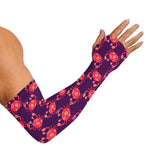 Cute Crab Pattern Print Sun Protection Arm Sleeves