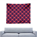 Cute Crab Pattern Print Tapestry