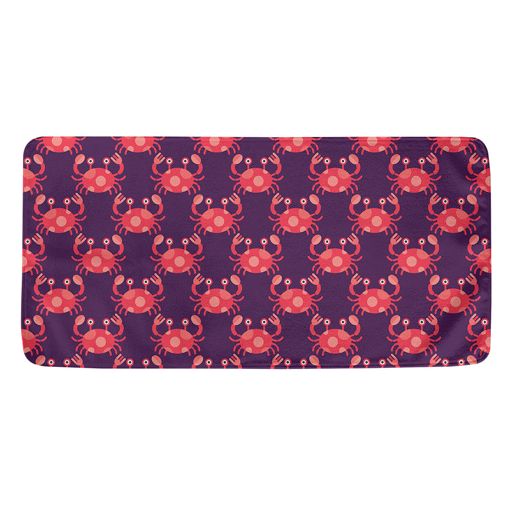 Cute Crab Pattern Print Towel