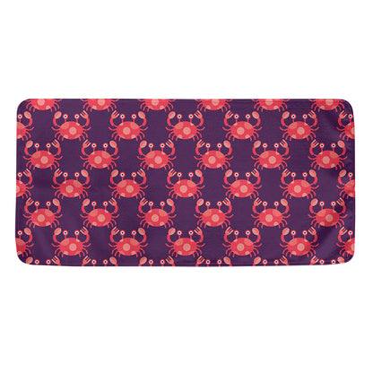 Cute Crab Pattern Print Towel