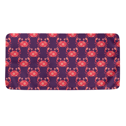 Cute Crab Pattern Print Towel