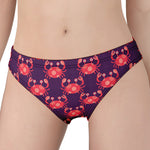 Cute Crab Pattern Print Women's Panties