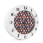 Cute Cupcake Pattern Print Alarm Clock