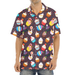 Cute Cupcake Pattern Print Aloha Shirt