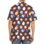 Cute Cupcake Pattern Print Aloha Shirt