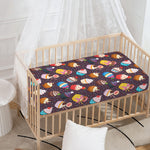 Cute Cupcake Pattern Print Baby Crib Sheet