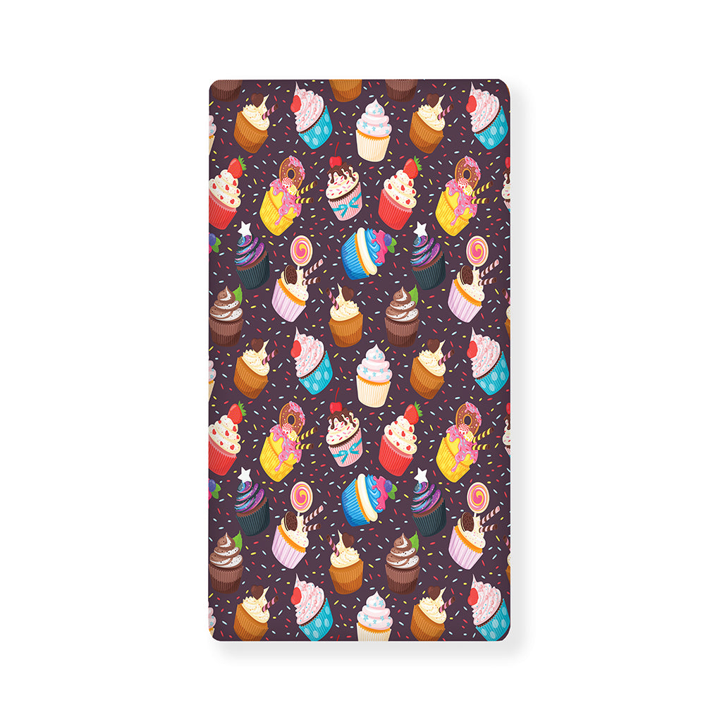 Cute Cupcake Pattern Print Baby Crib Sheet