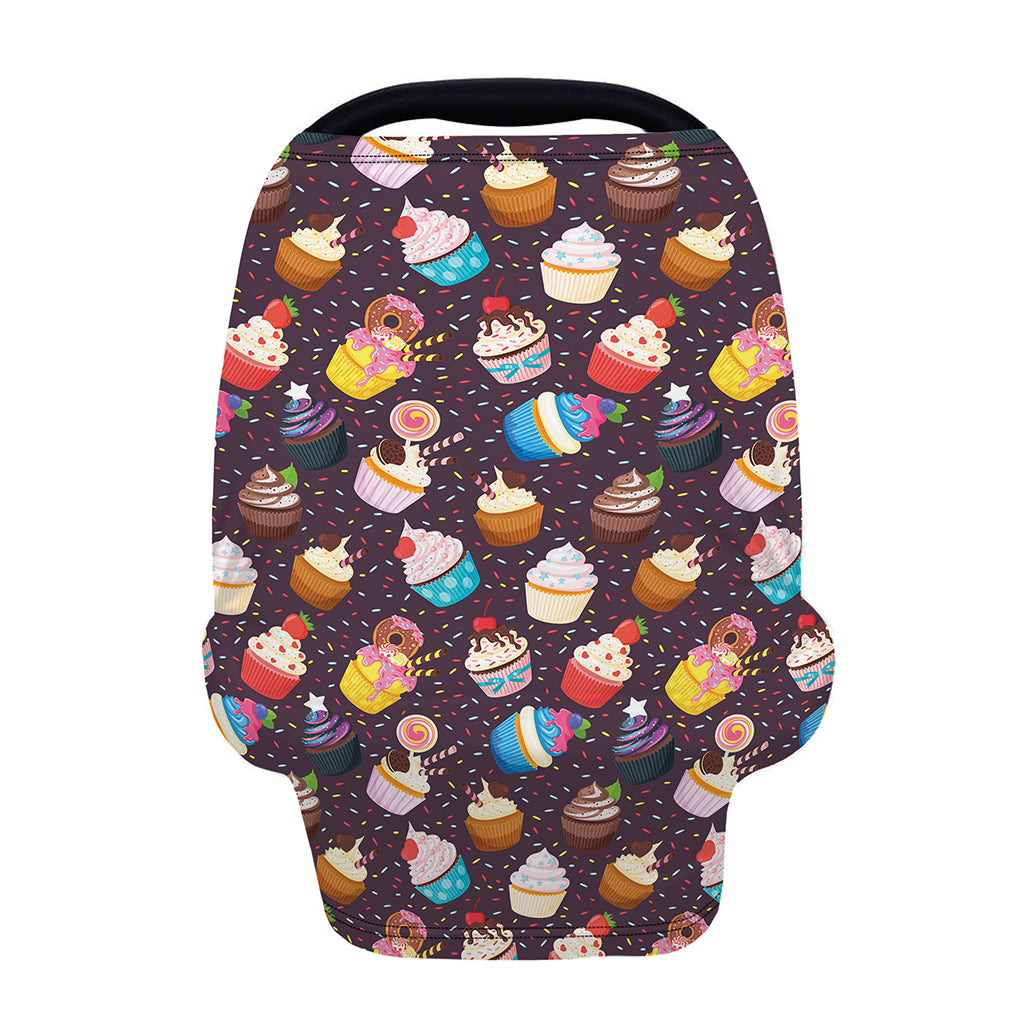 Cute Cupcake Pattern Print Baby Seat Cover