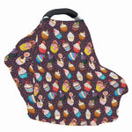 Cute Cupcake Pattern Print Baby Seat Cover