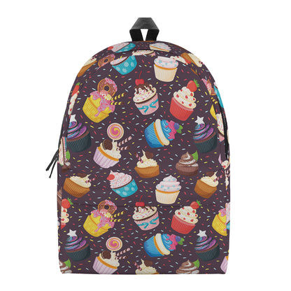 Cute Cupcake Pattern Print Backpack