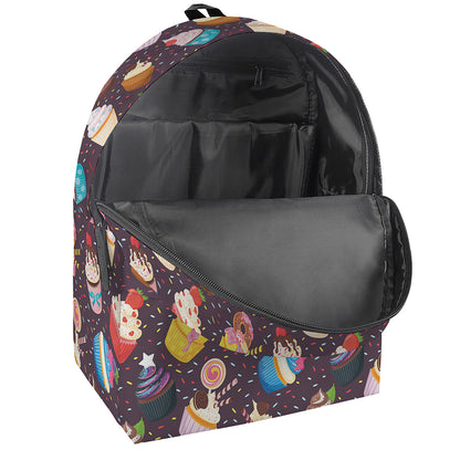 Cute Cupcake Pattern Print Backpack