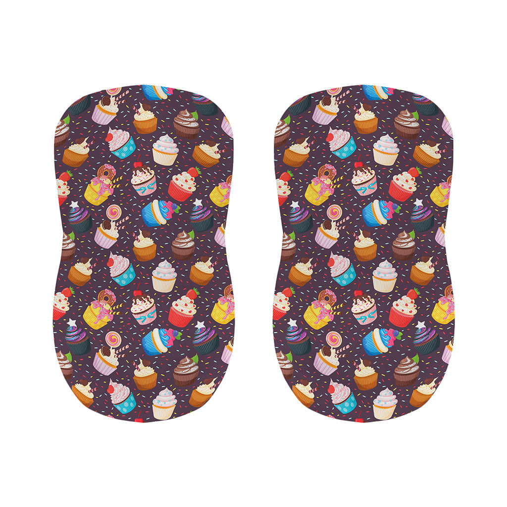 Cute Cupcake Pattern Print Bar Stool Covers