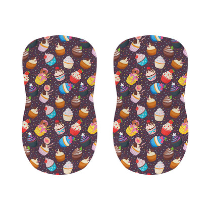Cute Cupcake Pattern Print Bar Stool Covers