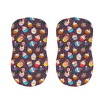 Cute Cupcake Pattern Print Bar Stool Covers