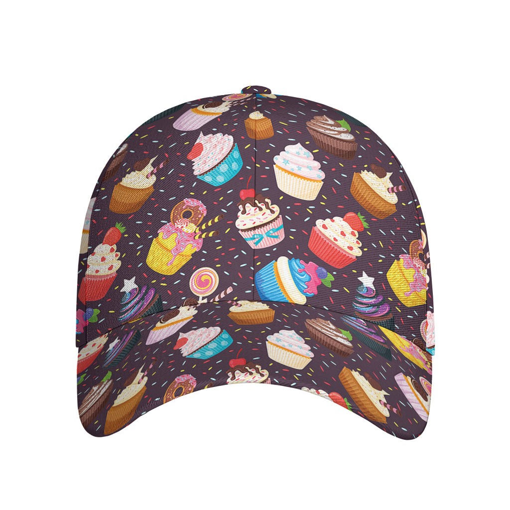 Cute Cupcake Pattern Print Baseball Cap