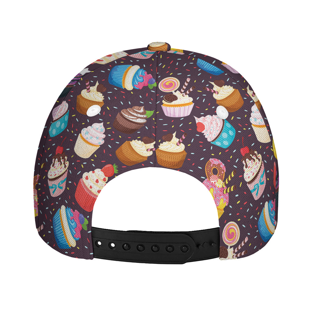 Cute Cupcake Pattern Print Baseball Cap