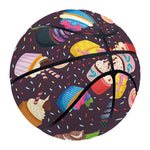 Cute Cupcake Pattern Print Basketball