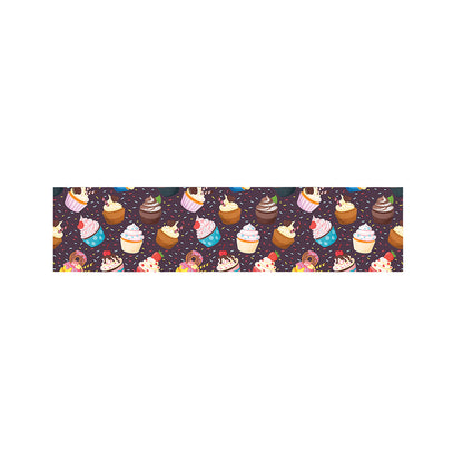 Cute Cupcake Pattern Print Bed Runner