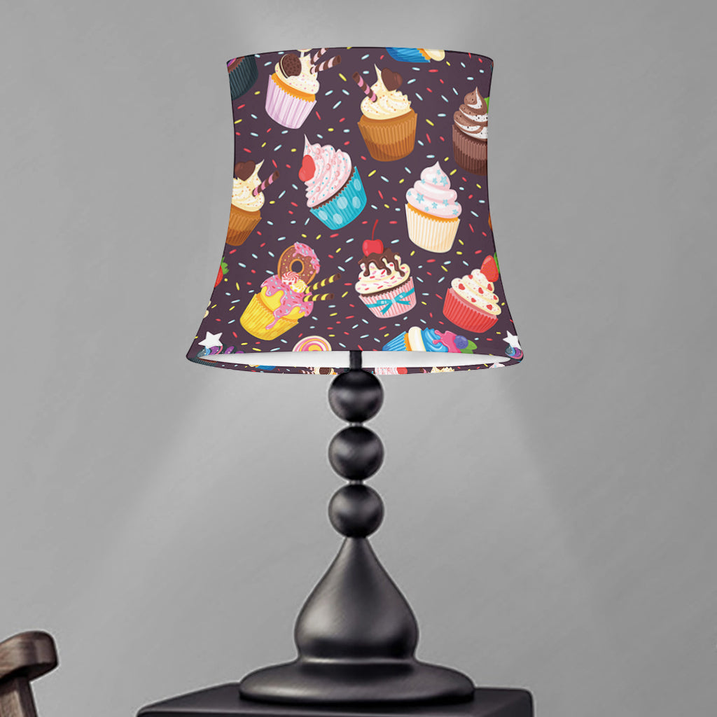 Cute Cupcake Pattern Print Bell Lamp Shade