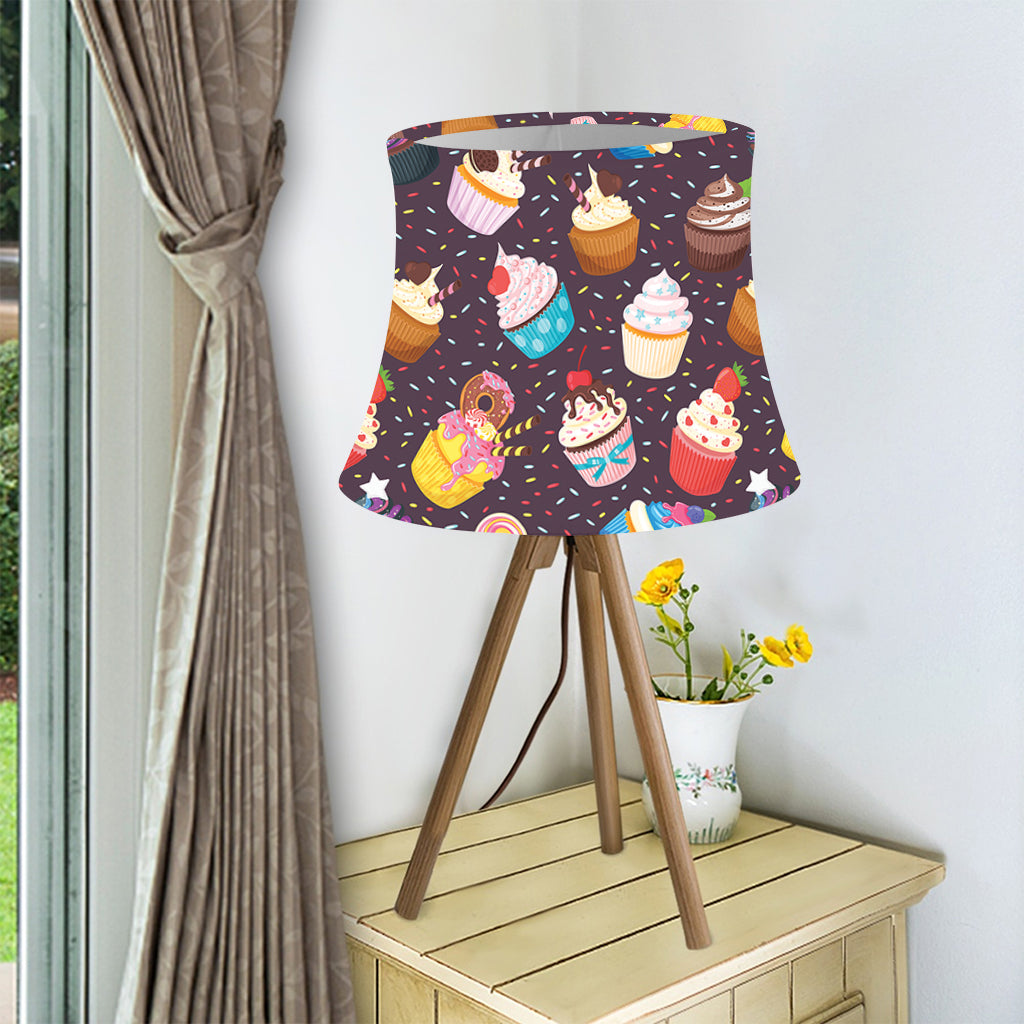 Cute Cupcake Pattern Print Bell Lamp Shade