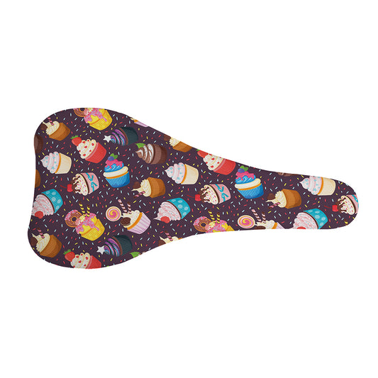 Cute Cupcake Pattern Print Bicycle Seat Cover